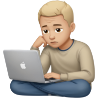 emojis.com man-sitting-with-laptop,-looking-sad